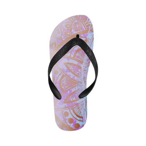 mandala ocean flip flops Flip Flops for Men/Women (Model 040)