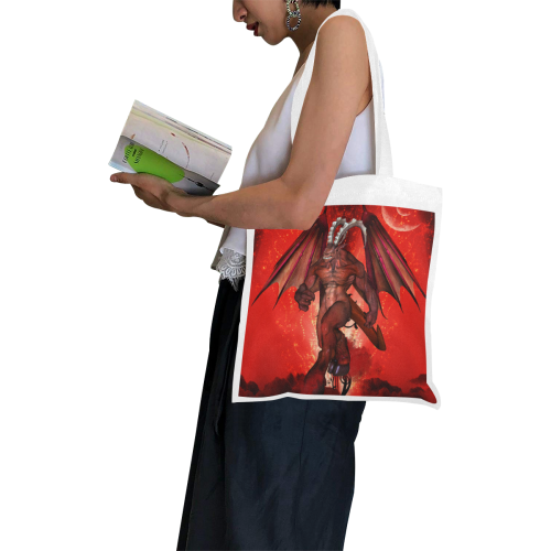 Awesome fantasy creature Canvas Tote Bag/Small (Model 1700)