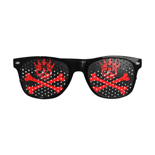Red Warning Custom Goggles (Perforated Lenses)