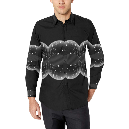 3d illusion Men's All Over Print Casual Dress Shirt (Model T61)