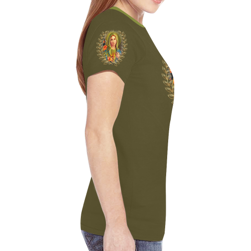 Saint Mary New All Over Print T-shirt for Women (Model T45)