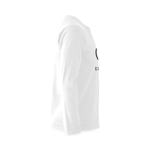 Logo Icon(B) White Sunny Men's T-shirt (long-sleeve) (Model T08)
