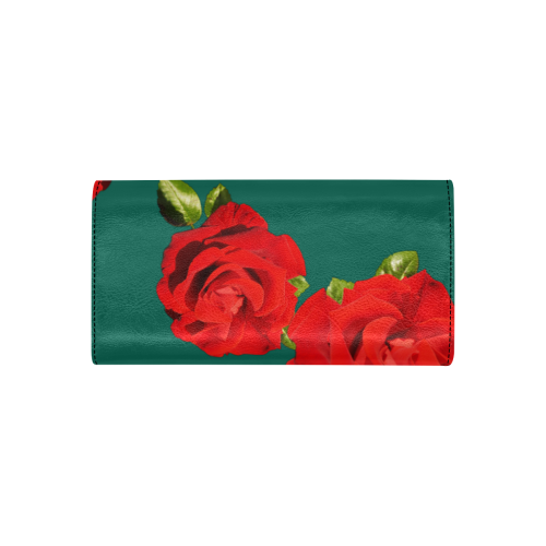 Fairlings Delight's Floral Luxury Collection- Red Rose Women's Flap Wallet 53086c13 Women's Flap Wallet (Model 1707)