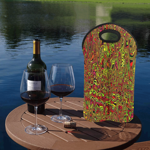 modern abstract 45C by JamColors 2-Bottle Neoprene Wine Bag