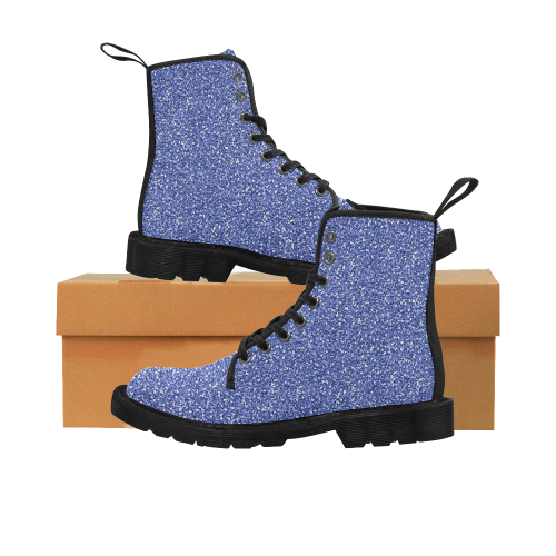 Blue Martin Boots for Women (Black) (Model 1203H)