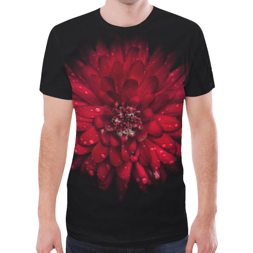 Backyard Flowers 45 Color Version New All Over Print T-shirt for Men/Large Size (Model T45)