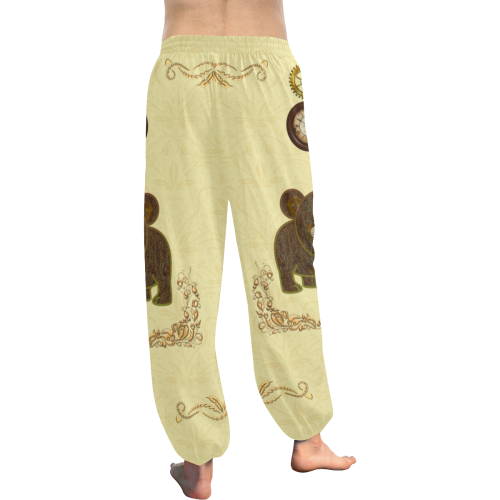 Steampunk Teddybear Women's All Over Print Harem Pants (Model L18)