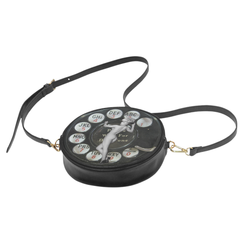 Please Wait for the Dial Tone Round Sling Bag (Model 1647)