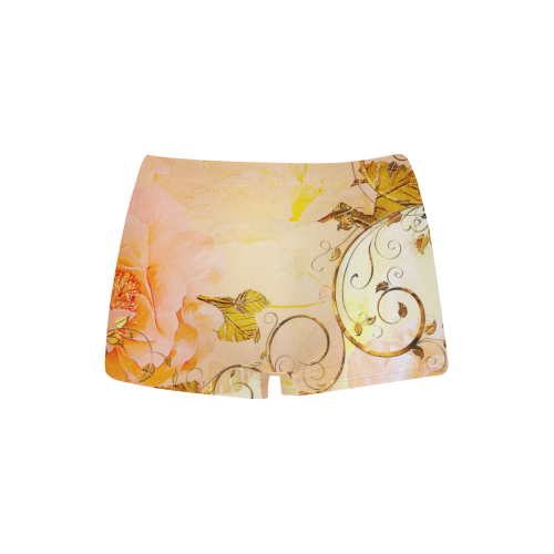 Beautiful flowers in soft colors Women's All Over Print Boyshort Panties (Model L31)