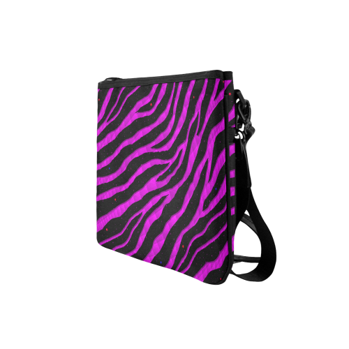 Ripped SpaceTime Stripes - Pink Slim Clutch Bag (Model 1668)