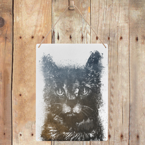 cat #cat #cats #kitty Metal Tin Sign 12"x16"