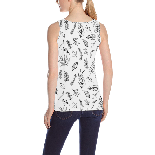 DANCING LEAVES All Over Print Tank Top for Women (Model T43)
