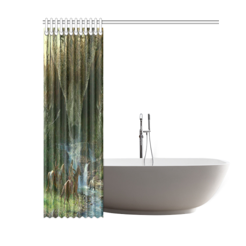 Spirit Of The Grizzly Bear Shower Curtain 60"x72"