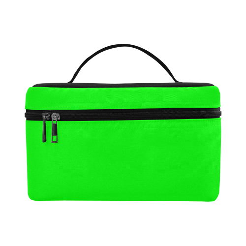 color lime Cosmetic Bag/Large (Model 1658)