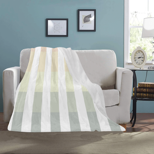 Like a Candy Sweet Pastel Lines Pattern Ultra-Soft Micro Fleece Blanket 40"x50"