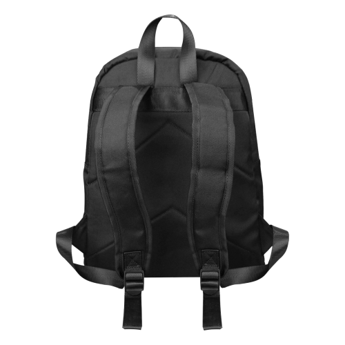 Black Come Back Kangaroo Fabric School Backpack (Model 1682) (Large)