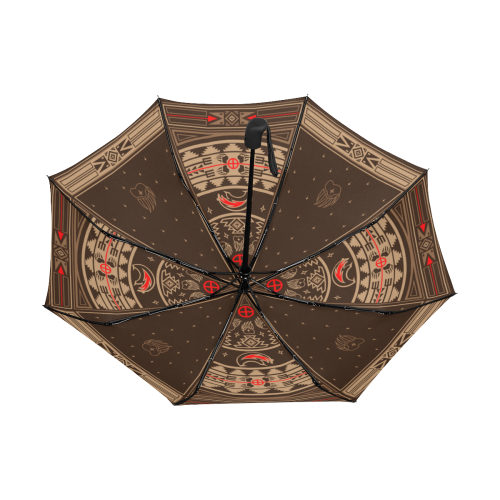 Bear Spirit Brown Anti-UV Auto-Foldable Umbrella (Underside Printing) (U06)