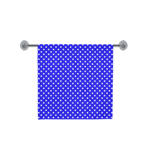 Blue polka dots Bath Towel 30"x56"