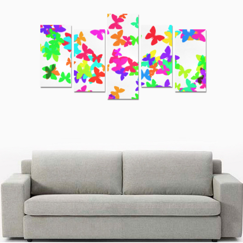 butterflys Canvas Print Sets E (No Frame)