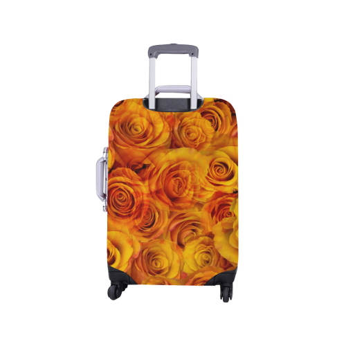 Grenadier Tangerine Roses Luggage Cover/Small 18"-21"