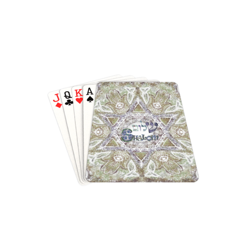shalom maguen david 3 Playing Cards 2.5"x3.5"