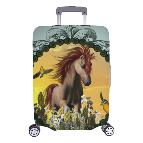 Wonderful horse with bird Luggage Cover/Large 26"-28"