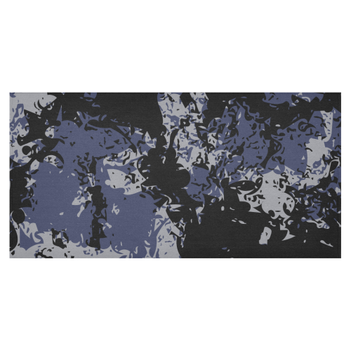 Blue Depths & Sleet #2 Cotton Linen Tablecloth 60"x120"