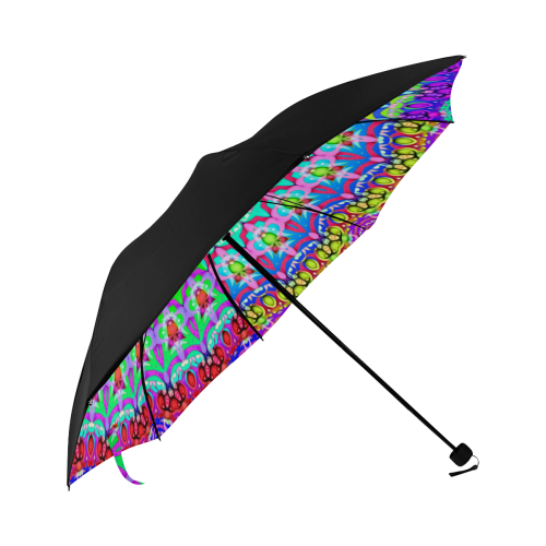 4 Triangles Power Mandala multicolored Anti-UV Foldable Umbrella (Underside Printing) (U07)