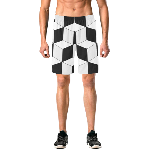 Geo Men's All Over Print Elastic Beach Shorts (Model L20)