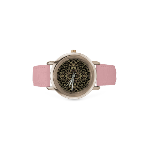 Mechanical Watch - Women's Rose Gold Leather Strap Watch(Model 201)