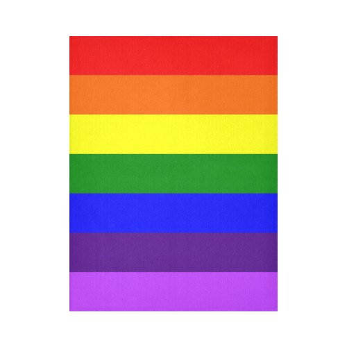 Rainbow Flag (Gay Pride - LGBTQIA+) Cotton Linen Wall Tapestry 60"x 80"