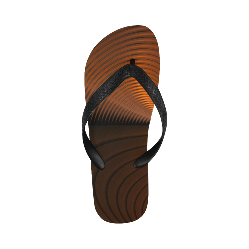 Copper Swirl Flip Flops for Men/Women (Model 040)