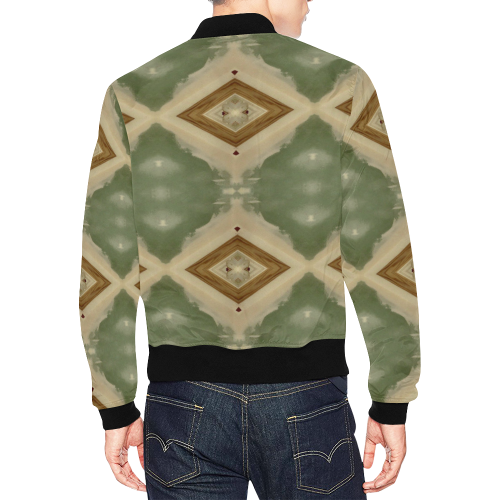 Geometric Camo colors All Over Print Bomber Jacket for Men/Large Size (Model H19)