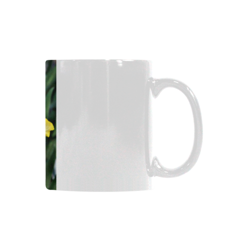 Yellow Iris Custom White Mug (11OZ)