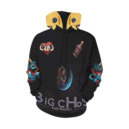 BCsLogo All Over Print Hoodie for Men/Large Size (USA Size) (Model H13)