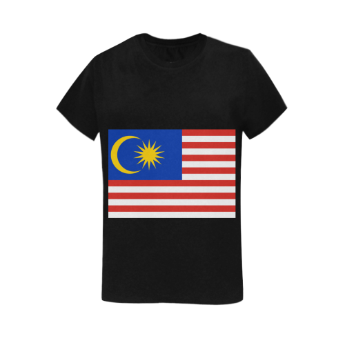 Malaysia Flag Women's T-Shirt in USA Size (Two Sides Printing)