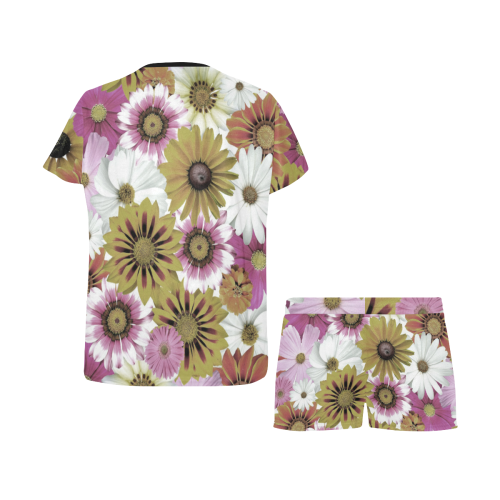 Spring Time Flowers 4 Women's Short Pajama Set
