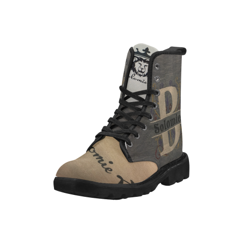 Gray Solomie B Martin Boots for Men (Black) (Model 1203H)