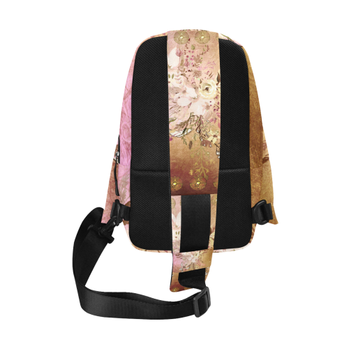 Wonderful floral design, vintage Chest Bag (Model 1678)