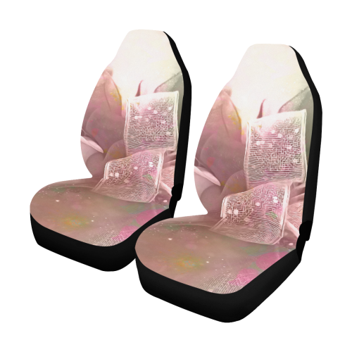 Beautiful soft roses Car Seat Covers (Set of 2)