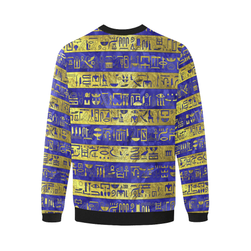 GOLDEN BLUE MDU NTR Men's Oversized Fleece Crew Sweatshirt (Model H18)