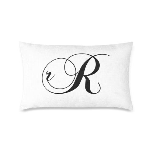 Alphabet R by Jera Nour Custom Zippered Pillow Case 16"x24"(One Side Printing)