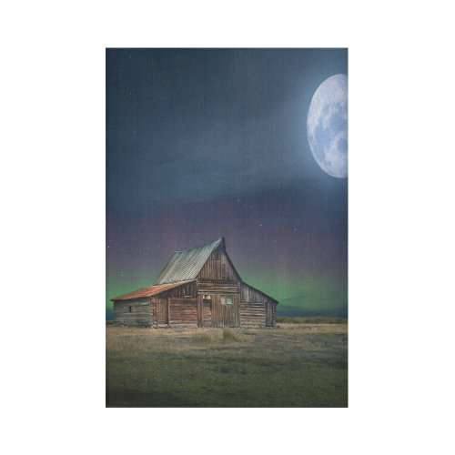 Moonlit Country Dream Cotton Linen Wall Tapestry 60"x 90"