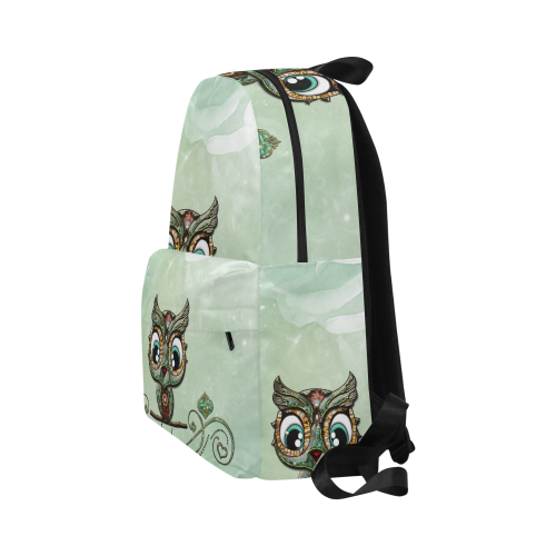 Cute little owl, diamonds Unisex Classic Backpack (Model 1673)