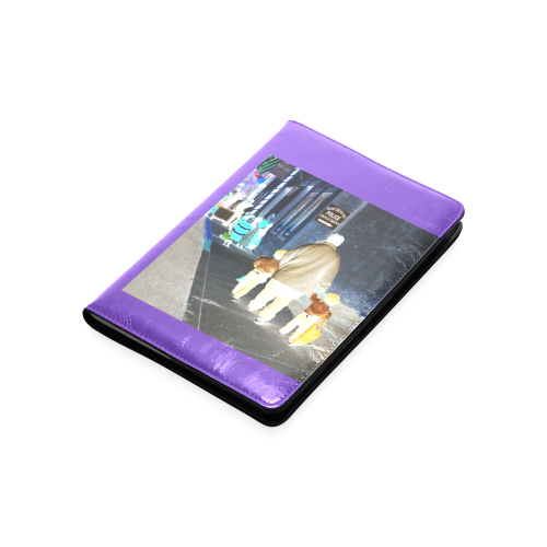 Ghosts roaming the street (purple) Custom NoteBook A5