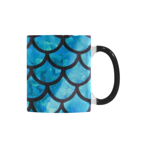 Mermaid SCALES blue Custom Morphing Mug