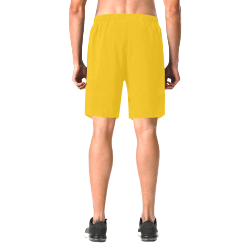 Men's Elastic Beach Shorts (Yellow) Men's All Over Print Elastic Beach Shorts (Model L20)