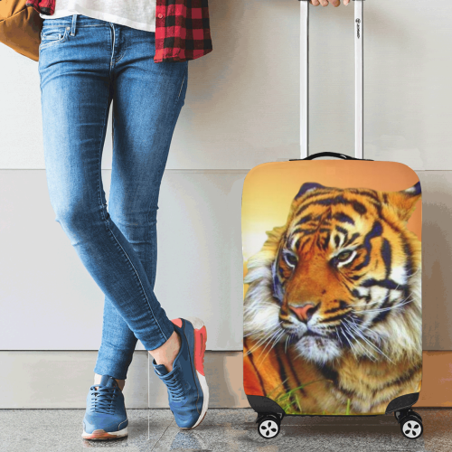 Sumatran Tiger Luggage Cover/Small 18"-21"