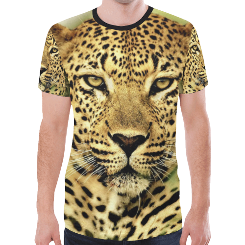 leopard11 New All Over Print T-shirt for Men (Model T45)