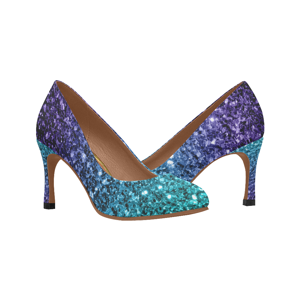 aqua blue high heels